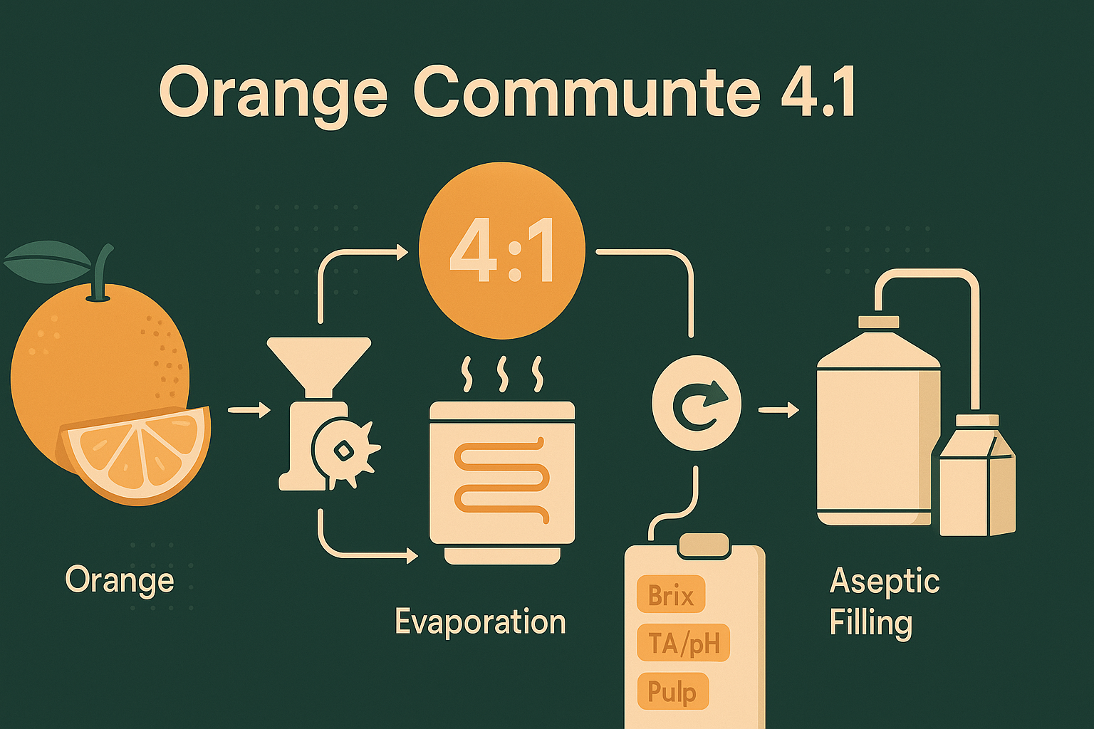 Orange Comminute 4:1 — Four-Times Concentrated Orange Purée (Technical Dossier)