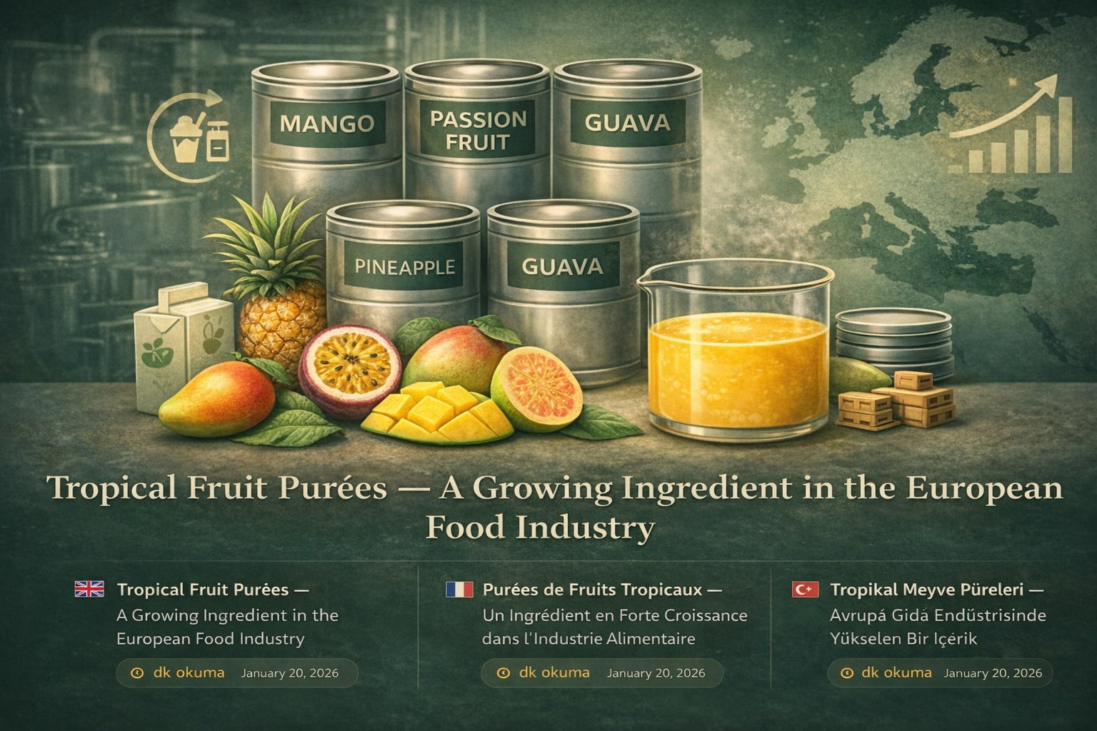 Tropical Fruit Purées — A Growing Ingredient in the European Food Industry